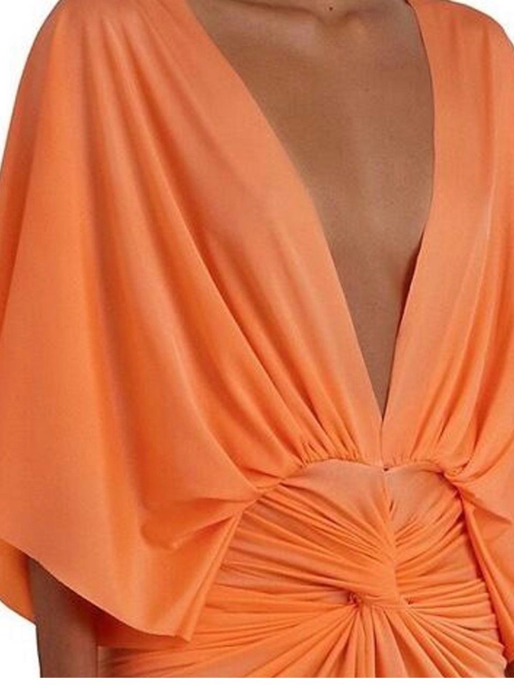 Baobab - Mia mini dress batwing ruched mini coral - Picture 6 of 7